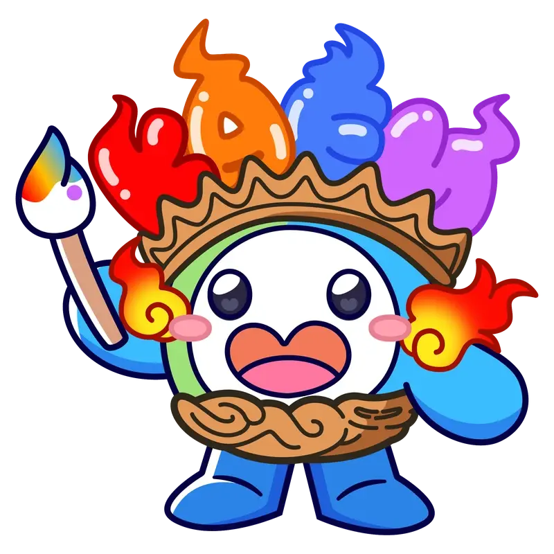 公式キャラクター ニジイロ番長(火焔バージョン)